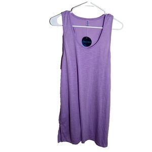 Decree Tank Top Women's Medium Purple Tunic Round Neck Athletic Shirt NWT